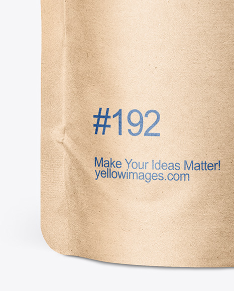 Kraft Paper Doy Pack Mockup