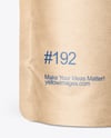 Kraft Paper Doy Pack Mockup