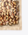 Kraft Package with Pistachios Mockup