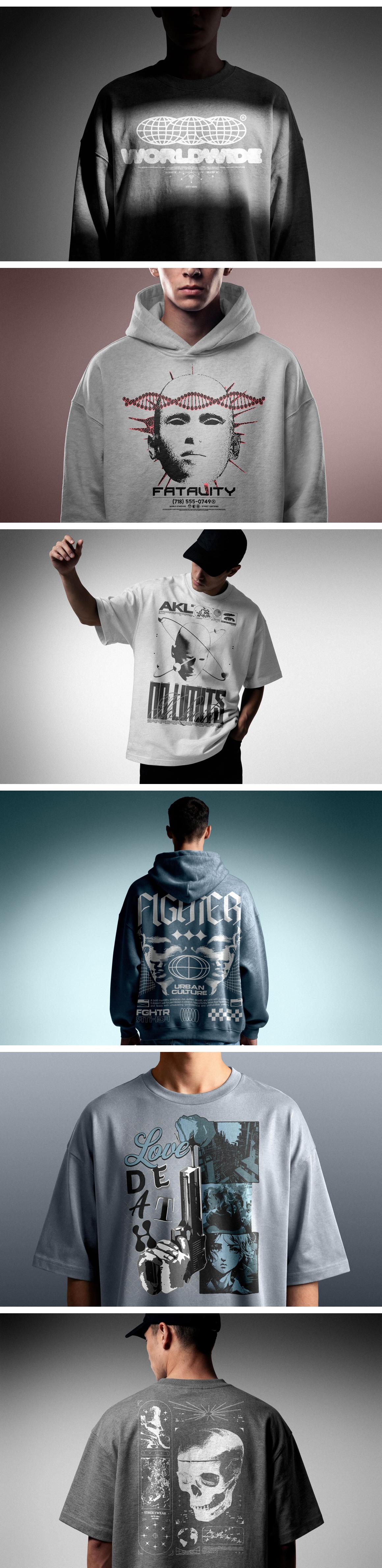 Streetwear Apparel Mockups Bundle