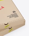 Two Cardboard Pizza Boxes Mockup