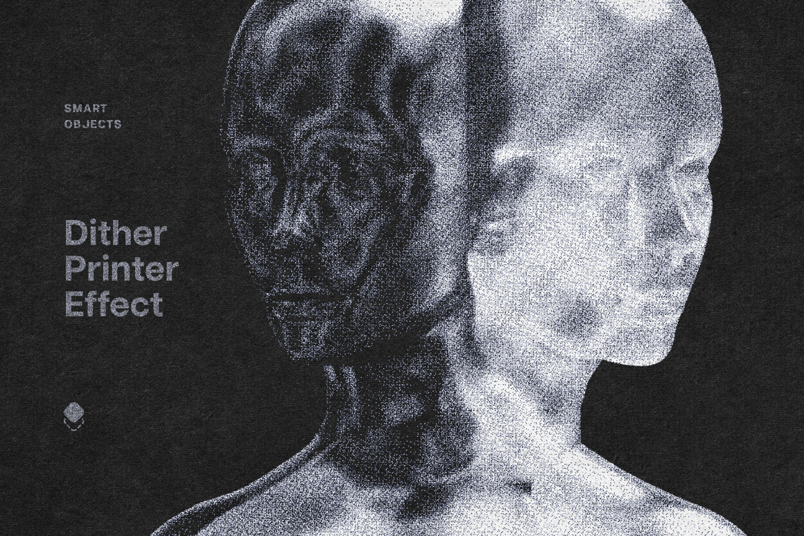 Dithering Printer Photo Effect