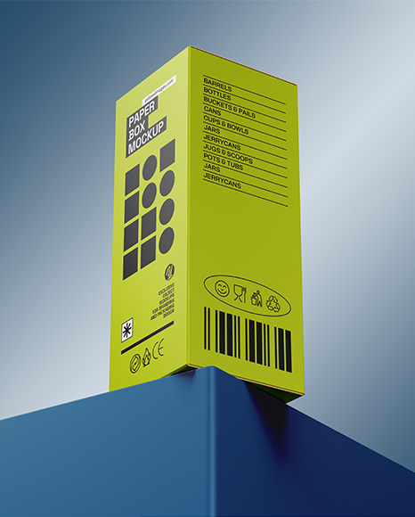 Paper Box Mockup