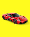 Sport Car Mockup - Front Half Side View