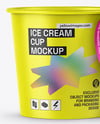 Matte Ice Cream Cup Mockup