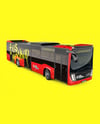 City Bus Mockup - Front Half Side View