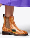 Chelsea Boots on Woman's Legs with Dress Mockup