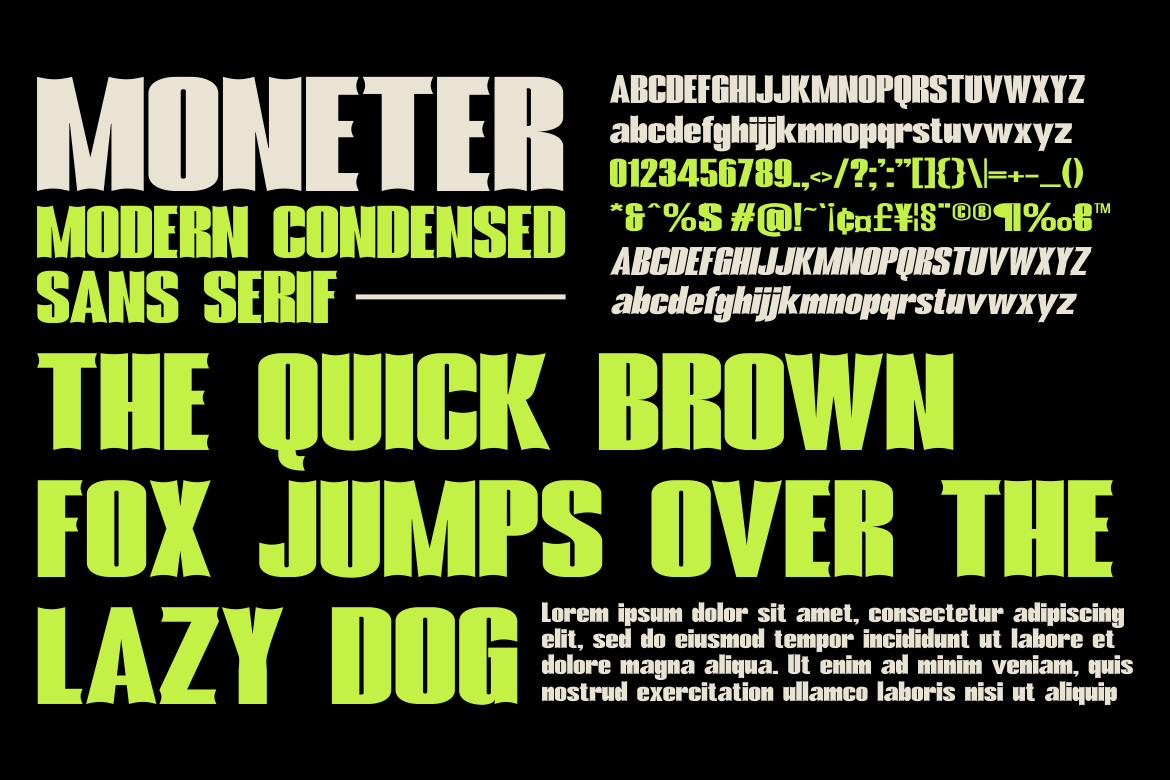Moneter Font