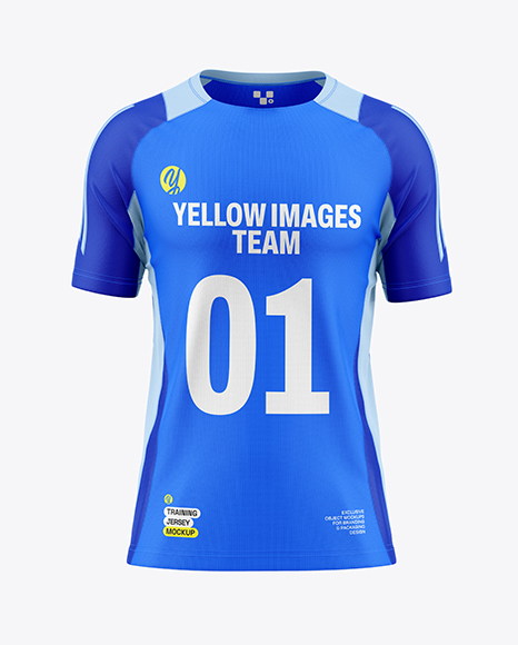 Training Short Sleeve Jersey Mockup - Front View