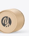 Opened Kraft Paper Tube Mockup