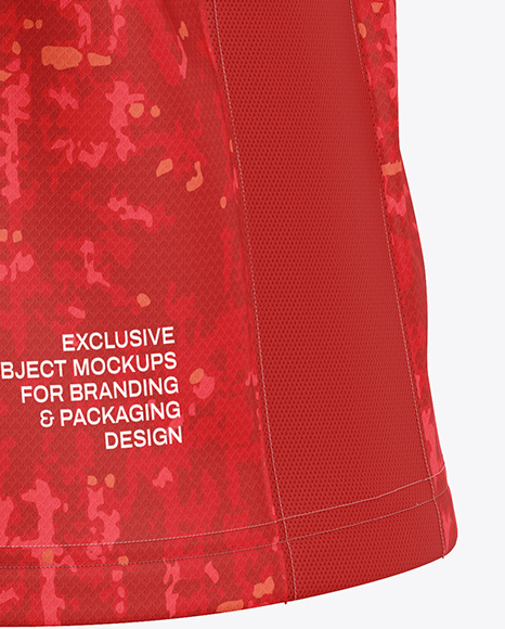 Soccer Jersey Mockup - Back Half Side View