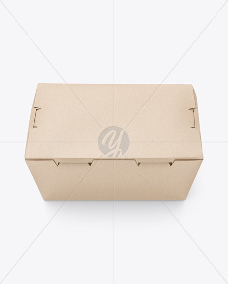 Kraft Paper Food Box Mockup