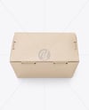 Kraft Paper Food Box Mockup