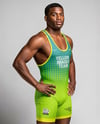 Afro-American Man Wearing Wrestling Uniform Mockup