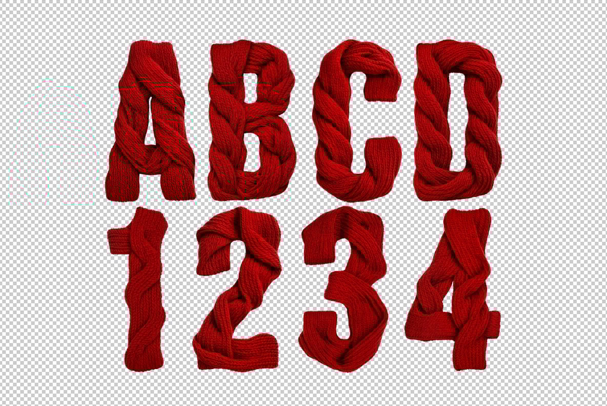 Crimson Knit Font
