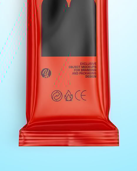 Glossy Snack Package Mockup