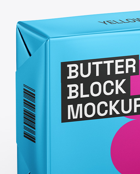 Metallic Butter Block Mockup
