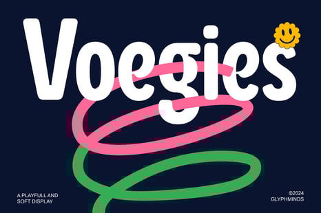 Voegies: Playful &amp; Soft Display Font