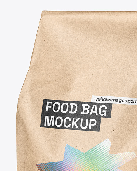 Kraft Paper Food Bag Mockup