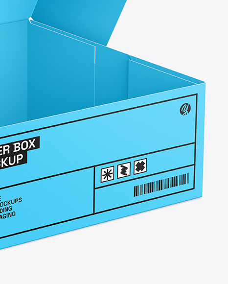 Opened Cake Box Mockup