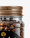 Plastic Jar with Whole Cloves Mockup