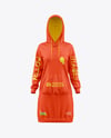 Women Cotton Hoodie Dress Mockup