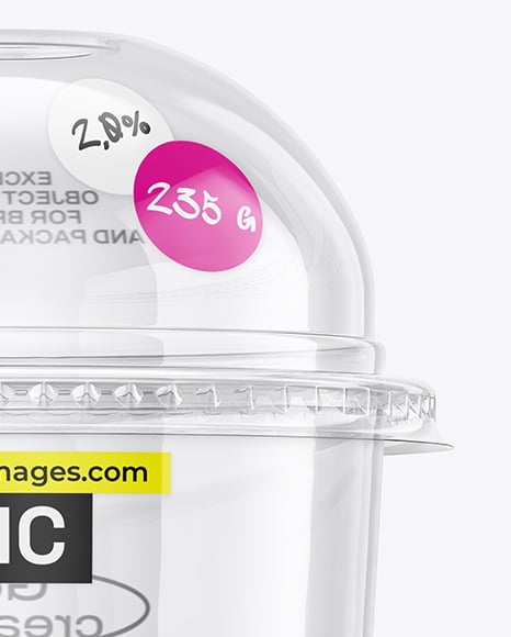 Clear Plastic Cup Mockup