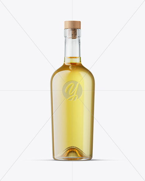 Golden Tequila Bottle Mockup