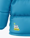 Men's Down Jacket Mockup - Back View