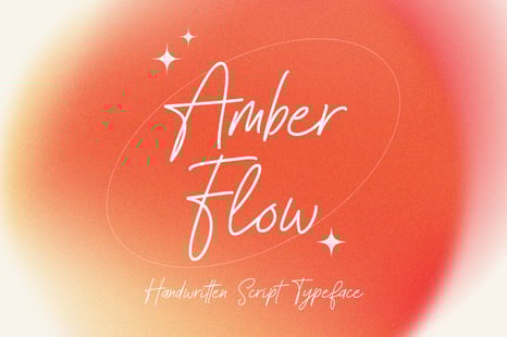 Amber Flow - Handwritten Script Type - Fonts