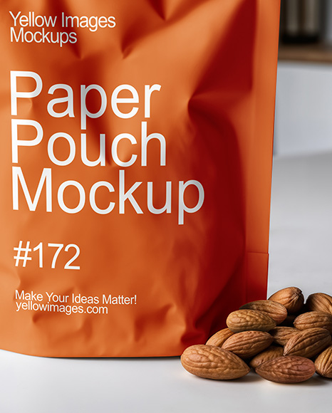 Matte Stand-Up Pouch Mockup