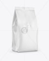 Matte Coffee Bag Mockup - Half Side view