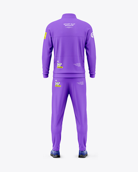 Men's Sport Suit Mockup - Back View