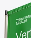 Vertical Sail Flag Mockup