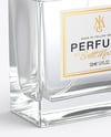 Clear Glass Perfume Bottle Mockup
