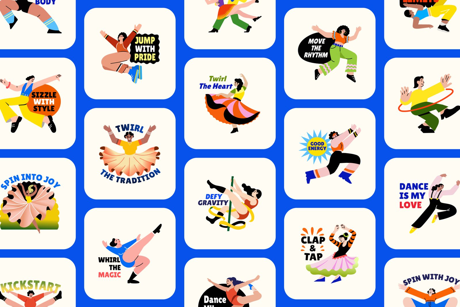 Dance Stickers Art Set