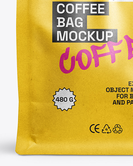 Kraft Paper Coffee Bag Mockup
