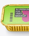 Aluminium Foil Tray in Kraft Paper Sleeve Mockup