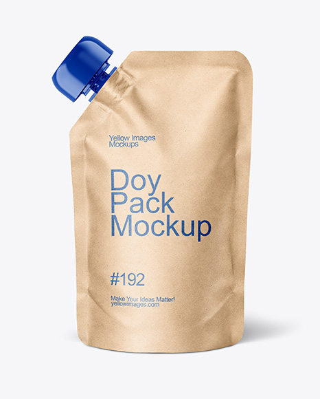 Kraft Paper Doy Pack Mockup