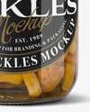 Jar with Chanterelles Mushrooms Mockup