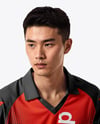 Asian Man Wearing Table Tennis Uniform Mockup