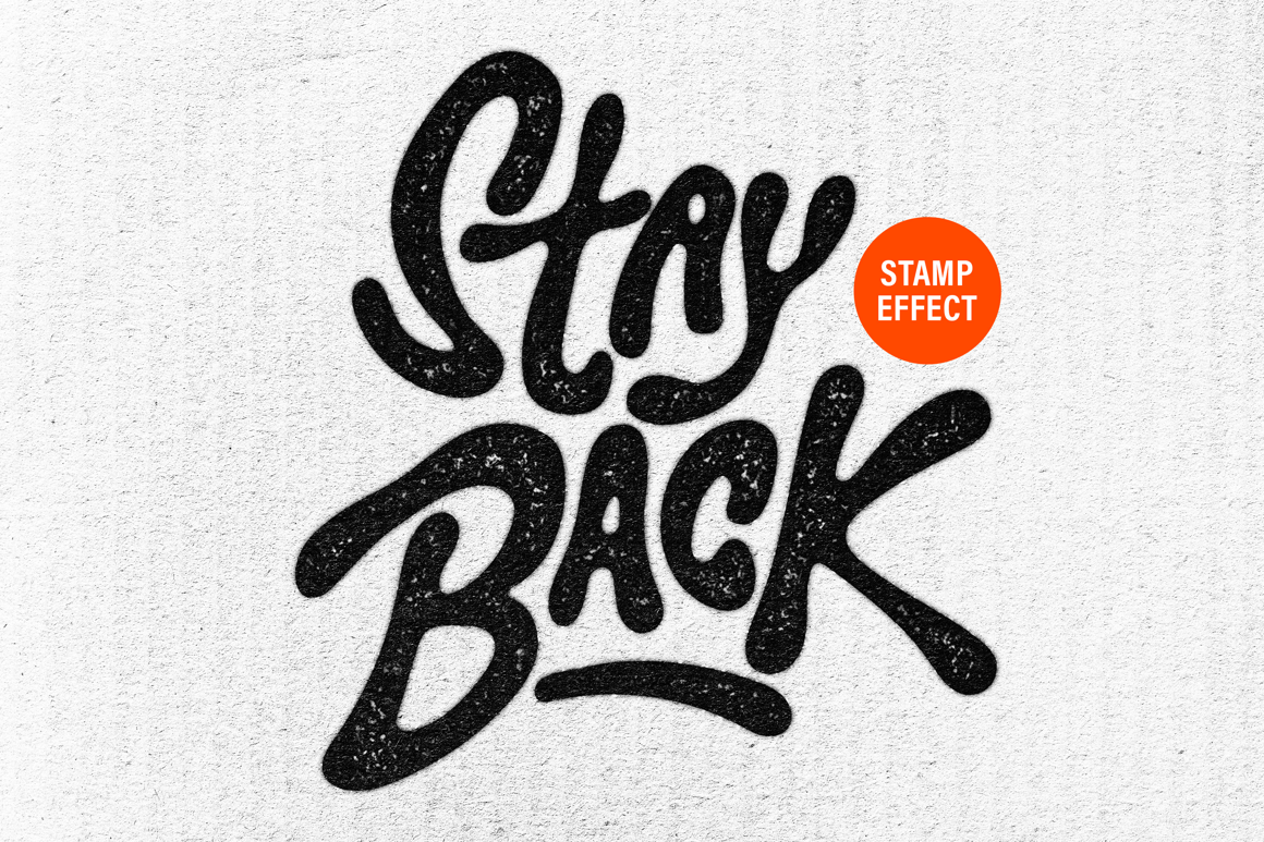 Craft Retro Print Text &amp; Logo Effect