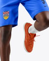 Black Man Wearing Full Basketball Kit Mockup