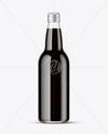 Bottle with Dark Drink Mockup
