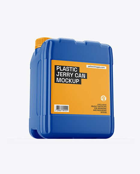 Plastic 5L Jerrycan Mockup