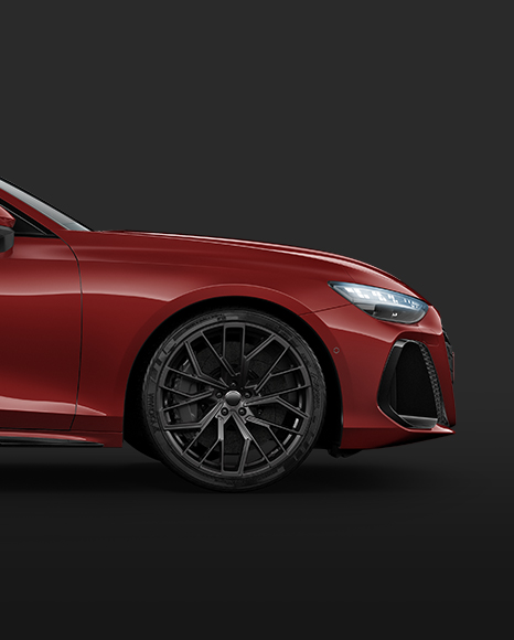 Sportback Car Mockup - Side View