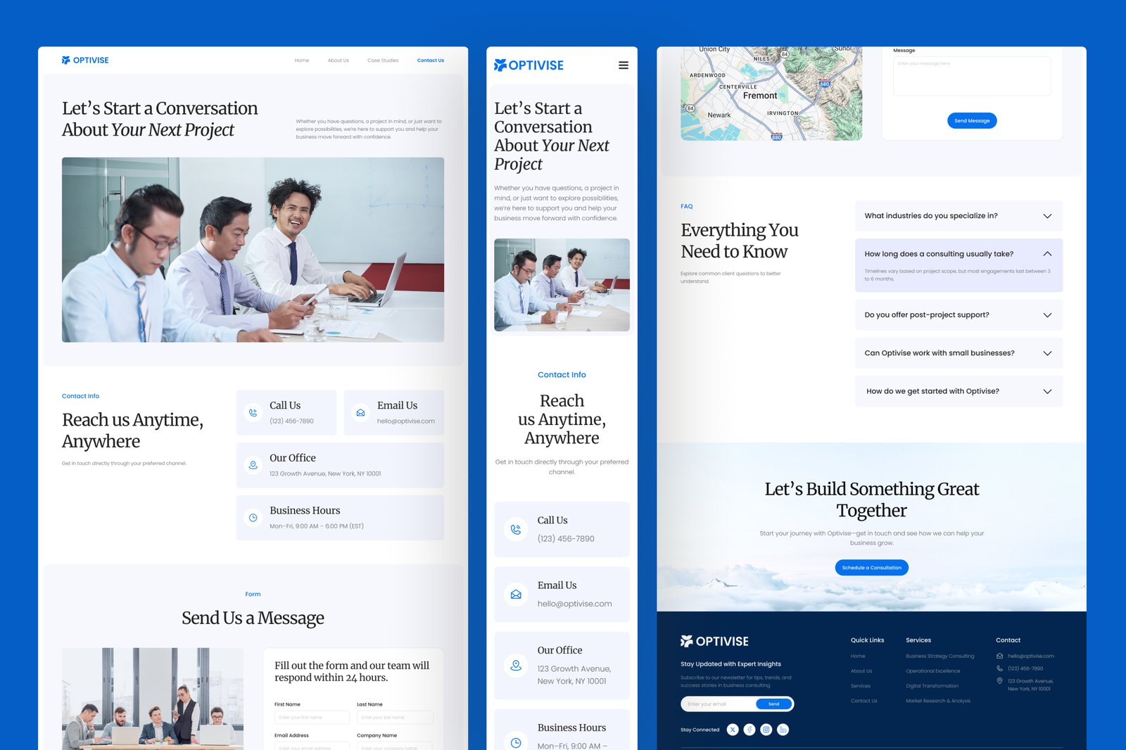 Optivise - Business Consulting Website