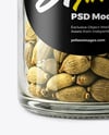 Clear Glass Jar with Cardamom Pods Mockup