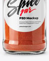 Spice Glass Jar with Sweet Paprika Mockup