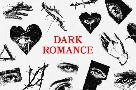 Dark Romance Hand Drawn Elements - Graphics